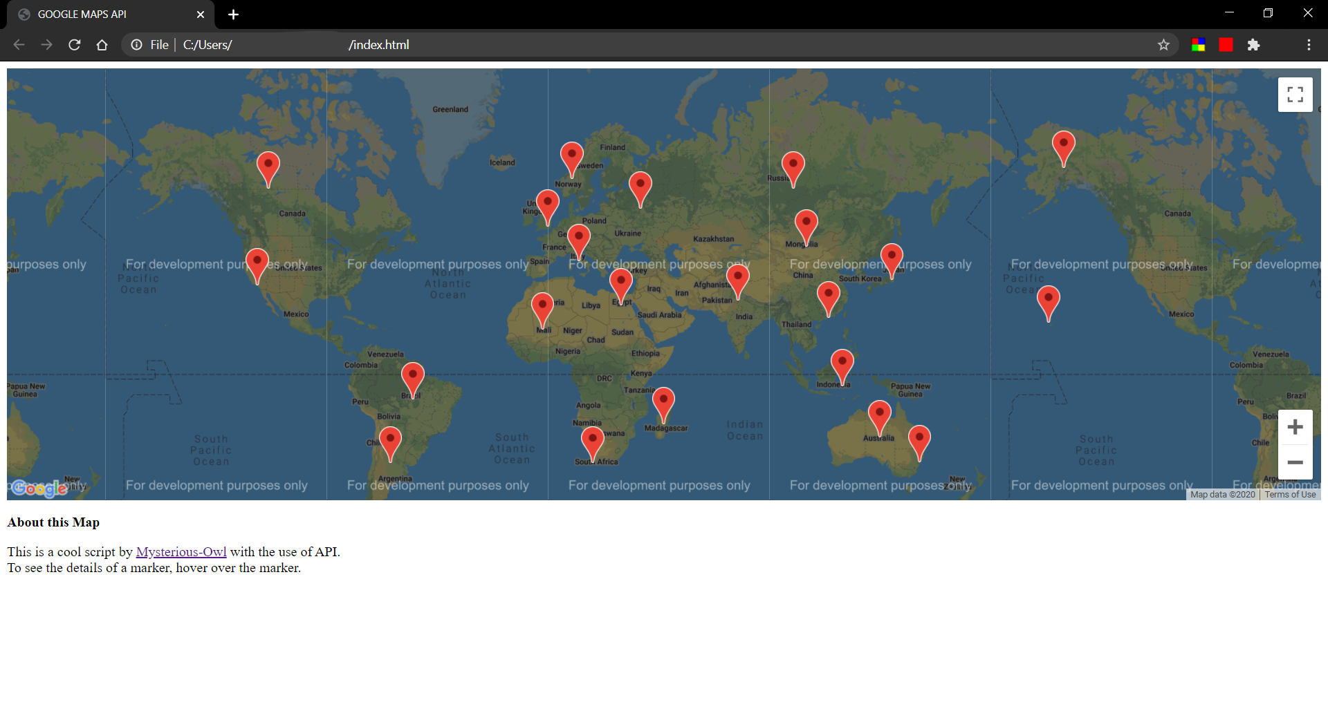 Map view